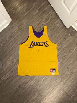 Vintage Nike Los Angeles LA Lakers NBA Reversible Practice Jersey Men's Size L