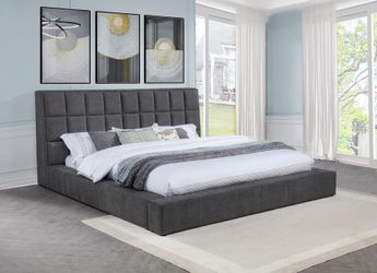 NEW Upholstered Platform BED Frame Bedroom KING QUEEN Cali King $10 DOWN