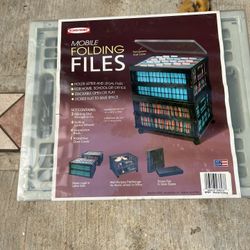 Mobile Folding Files, 2 Storage Units, Grey