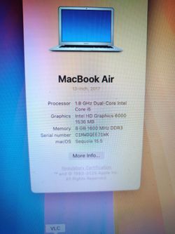 MacBook Air - $125