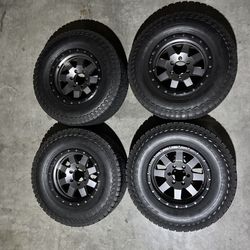 33”x12.5” with 17” wheels