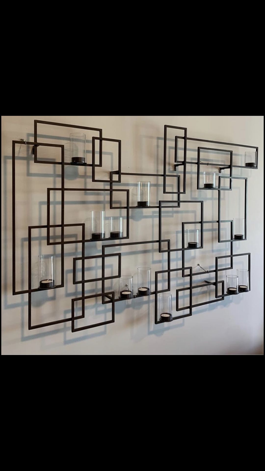 Crate & Barrel Circuit Wall Candle Holder