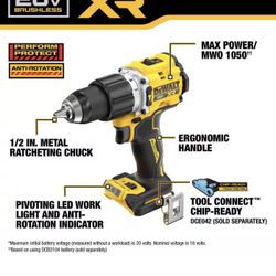 Dewalt DCD806 20V MAX 2-Speed Hammer Drill