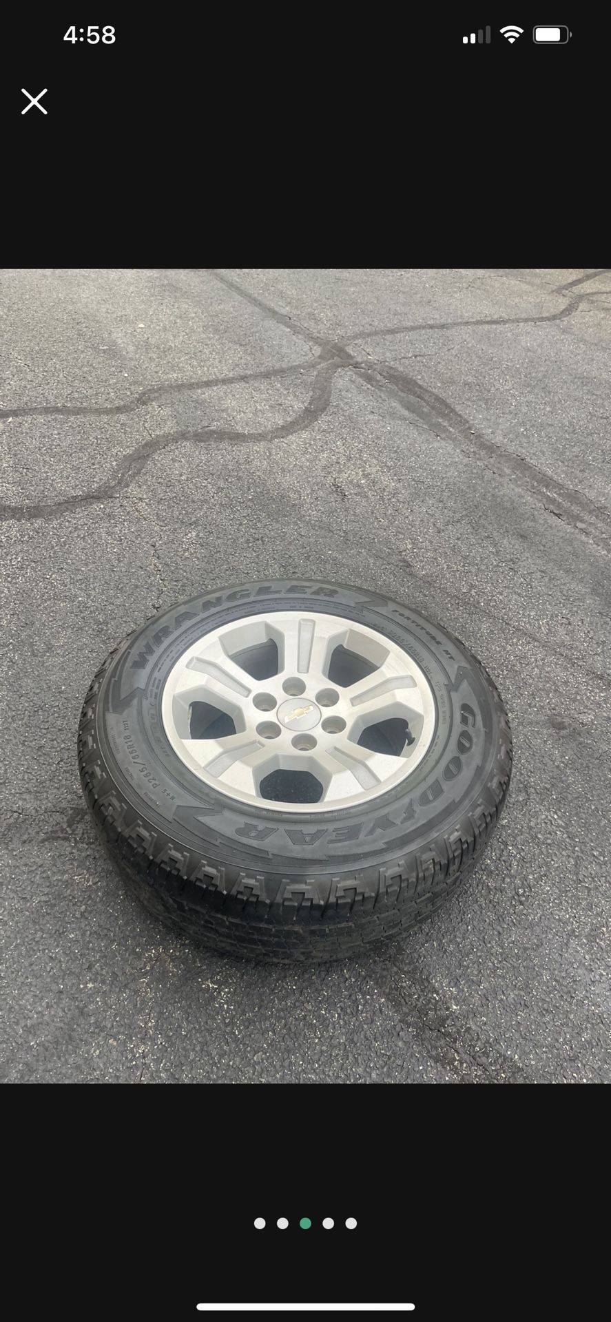 2018 Silverado 18” Wheels 6x139.7