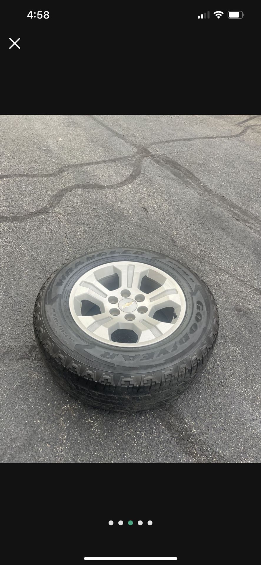 2018 Silverado 18” Wheels 6x139.7 