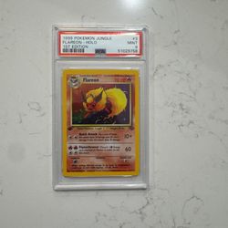 Pokémon Jungle 1st Edition Flareon Holo PSA 9
