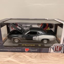 M2 Machines Model Car 1:24 1971 Plymouth Cuda 340