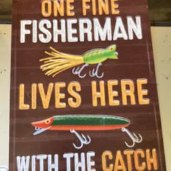 Fisherman sign