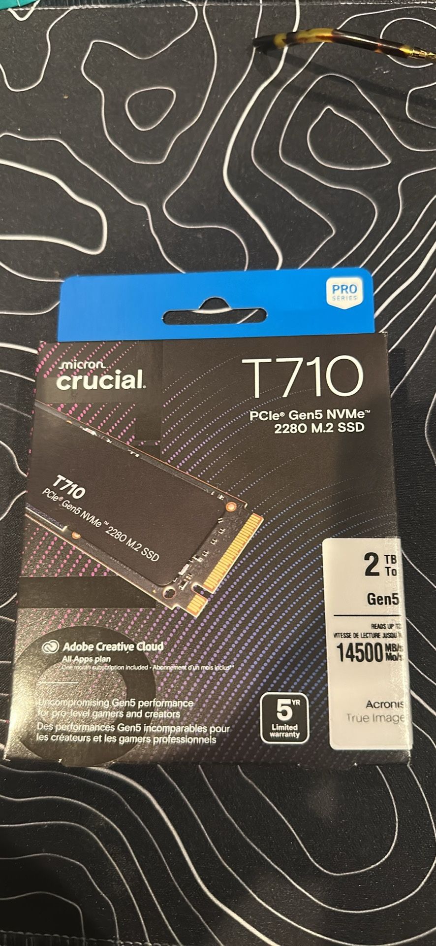 Crucial T710 PCIe Gen5 NVMe 2280 M.2 SSD 2TB Extreme Read Speed 14,500 MB/s Industry Leading - NEW
