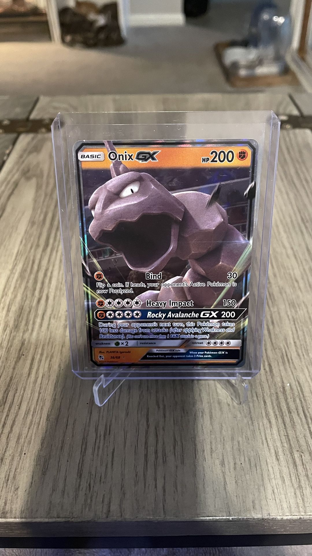 Onix GX - Hidden Fates Pokémon card 36/68