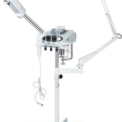 Steamer With High Frequency And Mag Lamp Attachments