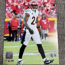 Cincinnati Bengals Vonn Bell Signed Autograph 8 X 10 Beckett Coa 