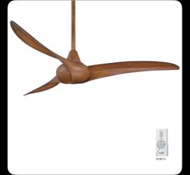Minka Aire Wave 52 52-in Distressed Koa Propeller Ceiling Fan Without Light and Remote Control Included