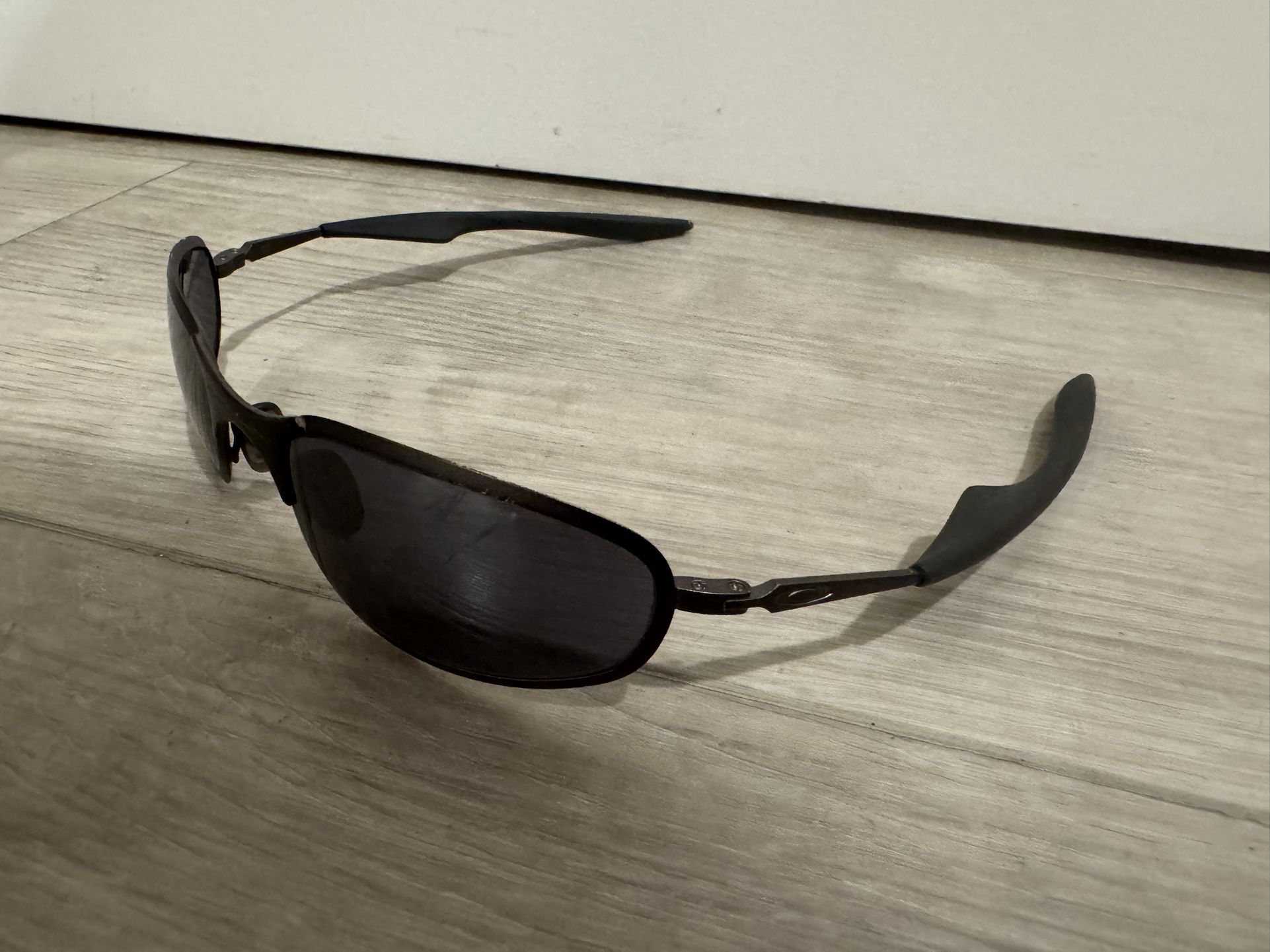 Vintage 90s Oakley A Wire 1.0 Matte Gunmetal Frame 1st Gen