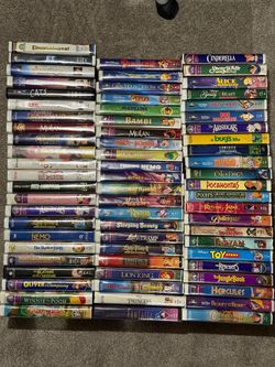 Large Lot of VHS Tapes Disney and More