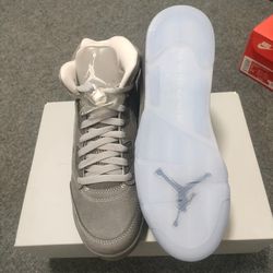 Jordan 5 Wolf Grey Size 9.5