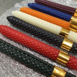 90% Beeswax Taper Candles Hand-Rolled Beehive Pattern 7 Colors