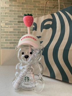 Starbucks Pink Bearista Glas Cup 2026