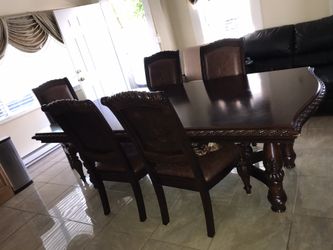 6 chair dinning table
