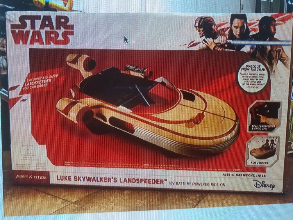 Starwars Luke Skywalker Landspeeder Ride On