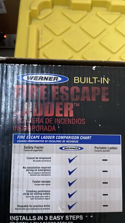 Fire escape ladders x 3 - new in box