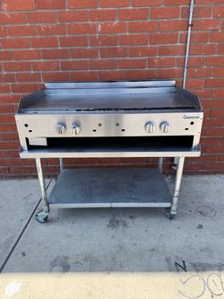 Connerton CG-48-T-S 1" 48.00'' Countertop Gas Griddle with Thermostatic Controls - 88,000 BTU