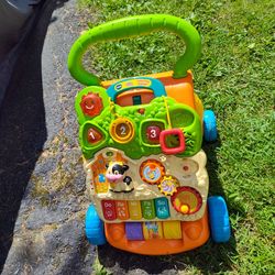 V Tech Learning Walker,  Sit Or Stand, Removable