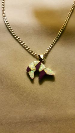 Polar bear silver charm