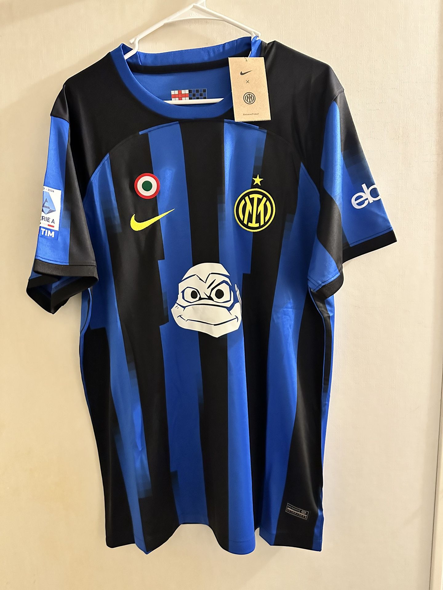 Nike Inter Milan 23/24 TMNT Ninja Turtles Home Soccer Jersey Size 2XL