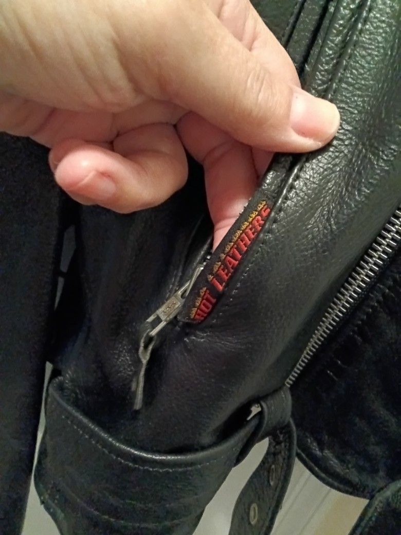 Men's Leather Biker Jacket