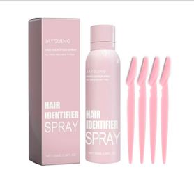 Facial Hair Removal Spray: Moisturizes and cleanses hair; a gentle hair removal spray suitable for both face and body. Unisex formula. Includes 4 eyeb