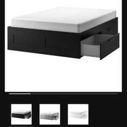 IKEA Brimnes King Bed Frame - Black
