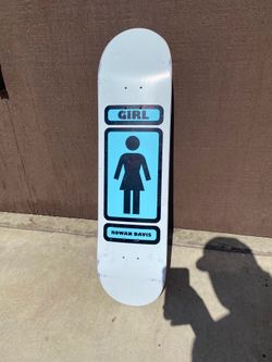 Girl ‘Rowan Davis’ 93 Til Skateboard Deck 8” &  Blank Chrome 8” Trucks