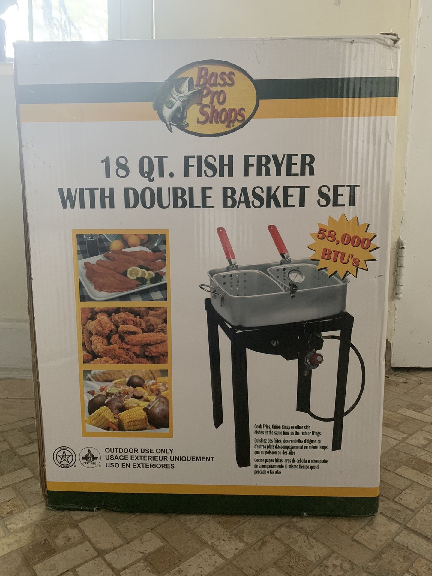 18 QT. Dual Basket Fryer