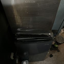 Freezer And Mini Fridge Combo.