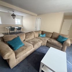 Pottery barn sectional couch 