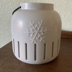 White Ceramic  Christmas Lantern