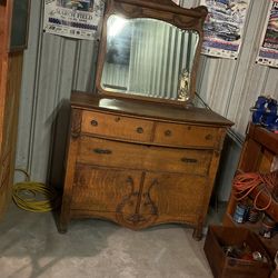 Vintage Miror, Dresser/Entry Storage 