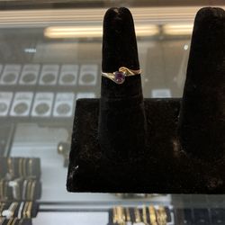 10KT Purple Heart stone ring 43515-1