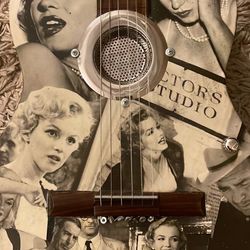 Marilyn Monroe Art Collage Classical Guitar