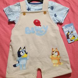 Boys 0-3 Month Bluey Disney Set