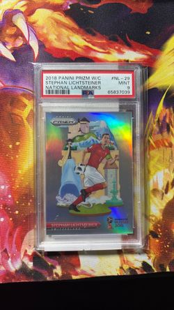 2018 Panini Prizm Stephan Lichtsteiner National Landmarks PSA 9