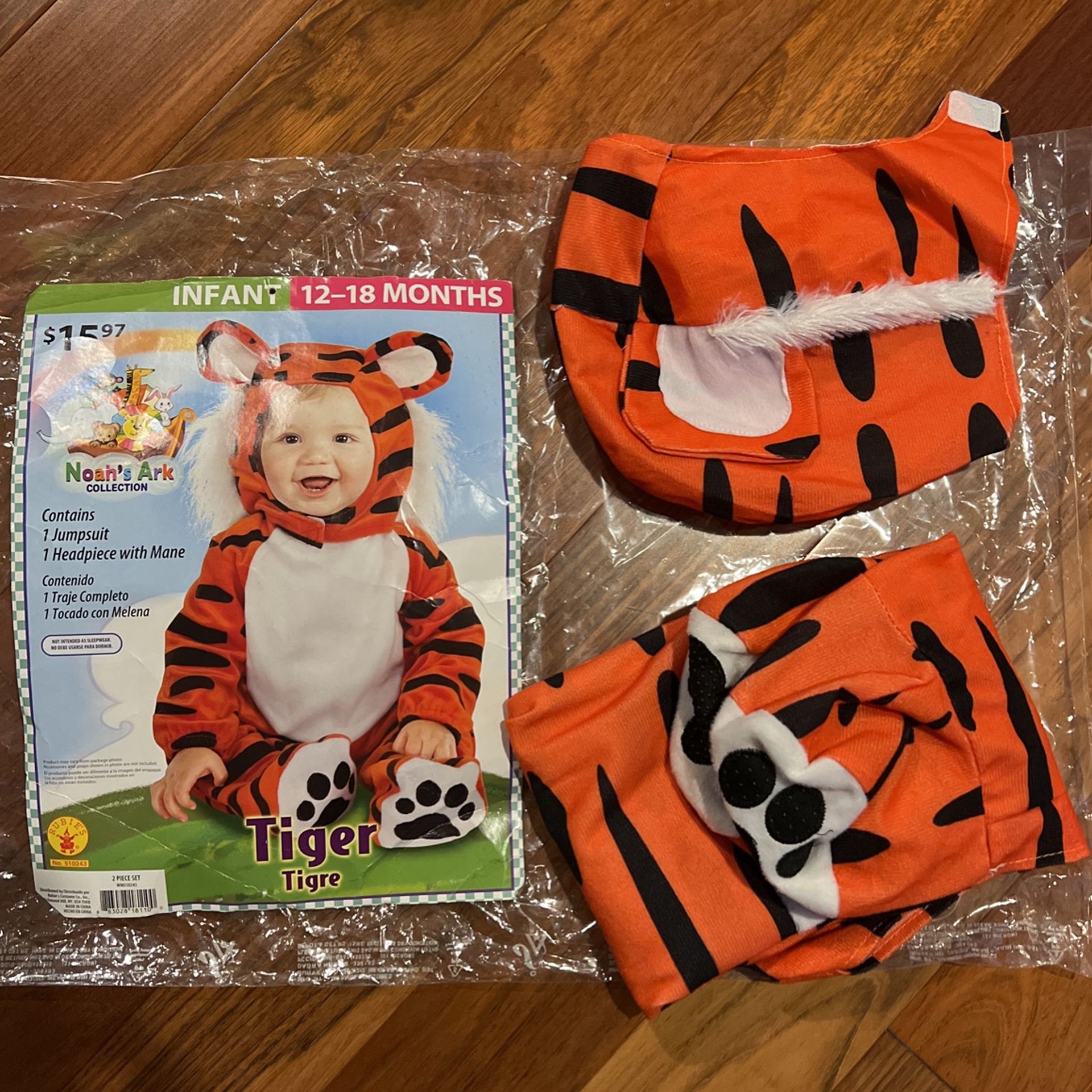 Halloween Costume Tiger  12-18 Months 