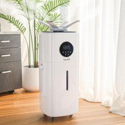 New Humidifiers for Large Room Whole House Humidifier for Home 2000 sq.ft, 5.5Gal Cool Mist Top Fill Humidifier Floor Humidifier 21L 2000ML/H Dual 360