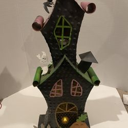 Metal Tin Halloween Haunted House