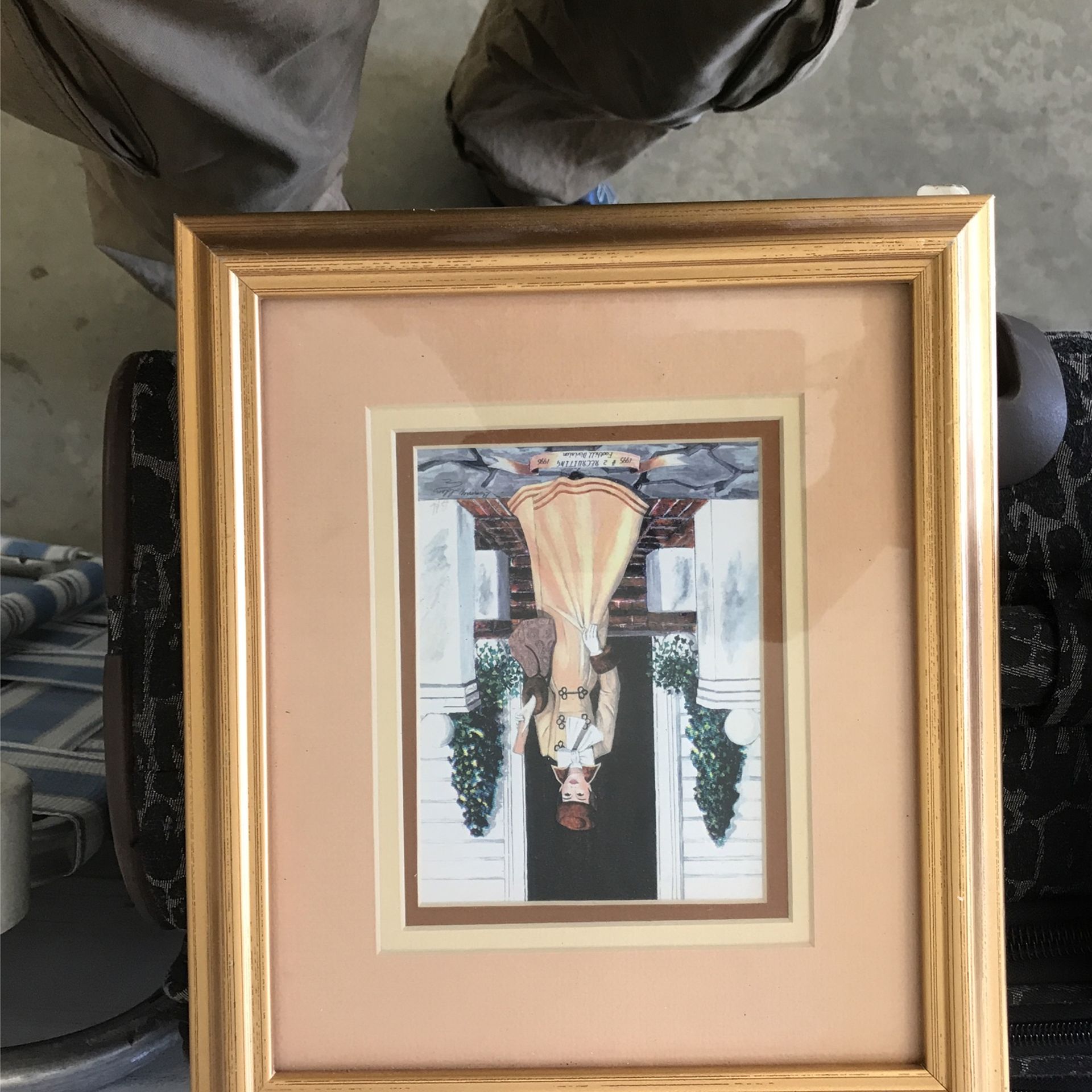 Vintage 1988 Framed Signed Art