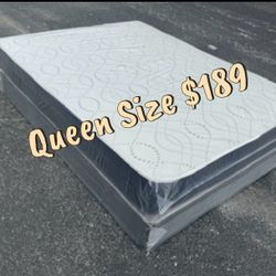 Queen Mattress Set – Medium – Brand New – Delivery Available 🚚