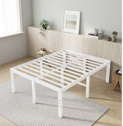 18 Inch White Bed Frame Unopened Brand New Novilla king Size Bed Frame