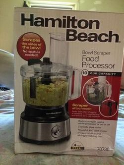 2 BRAND NEW Hamilton Beach Bowl Scraper 10 Cup Food Processor