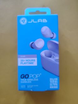 Brand New Lilac JLab Go Pop+ Bluetooth Earbuds (NW  89128)